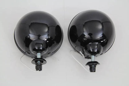 Wyatt Gatling 70243B Black 12V Spotlamp Assembly for Harley Davidson FL Models by Wyatt Gatling