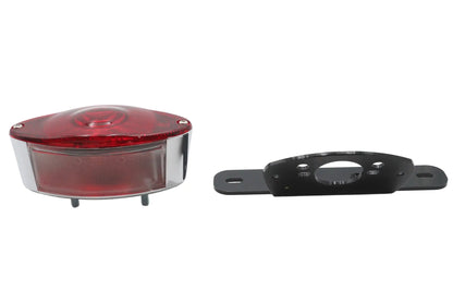 V-Twin Fender Mount Tail Lamp Oval LED Black - Part 33-3058 by V-Twin