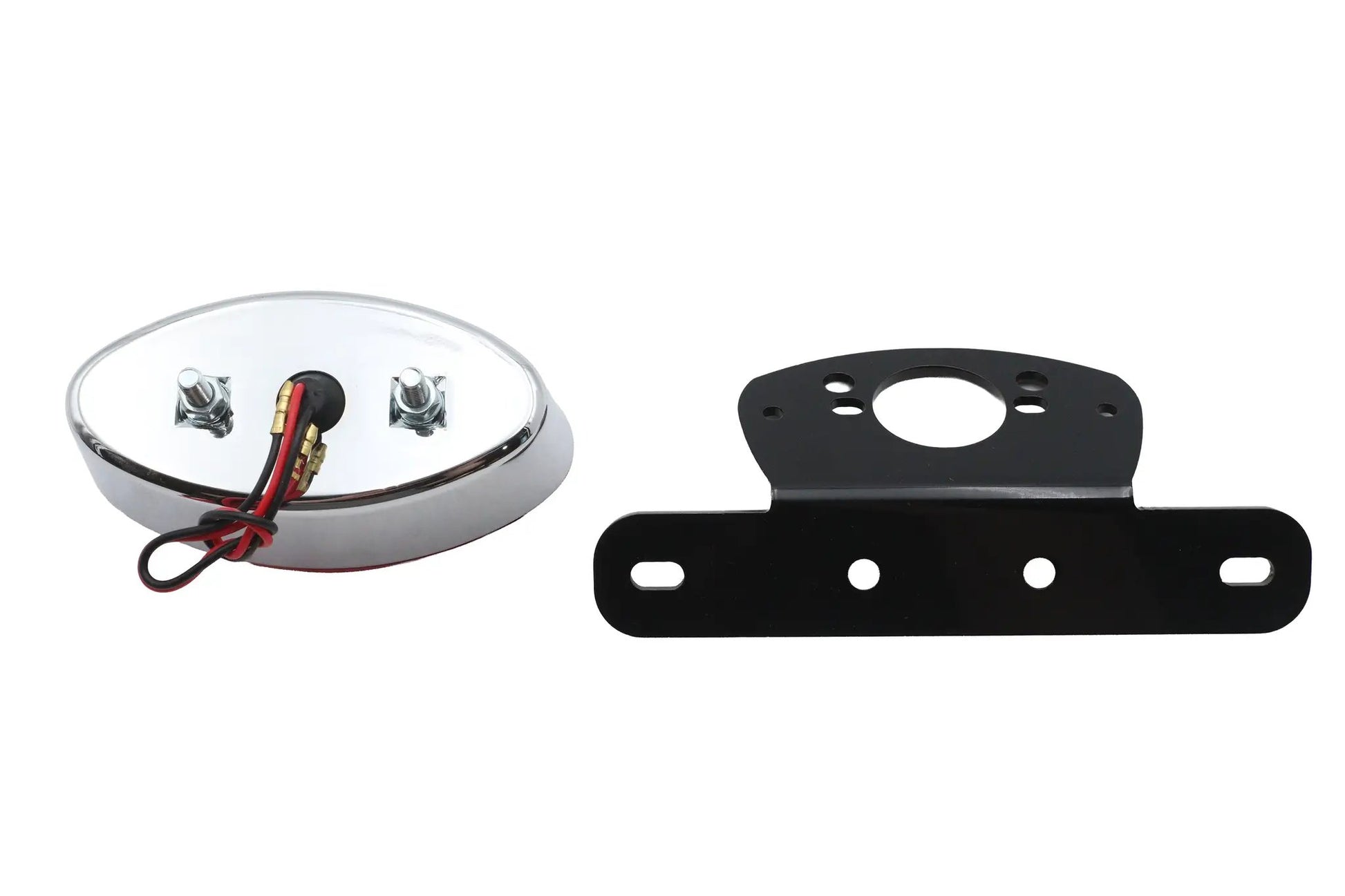 V-Twin Fender Mount Tail Lamp Oval LED Black - Part 33-3058 by V-Twin