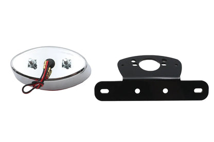V-Twin Fender Mount Tail Lamp Oval LED Black - Part 33-3058 by V-Twin
