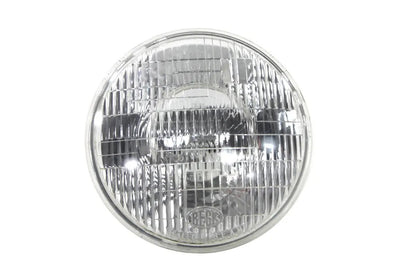 Wyatt Gatling 7 Inch Round 6 Volt Headlamp Sealed Beam Bulb Part 77147 for Harley Davidson FL (1949-1958) by Wyatt Gatling
