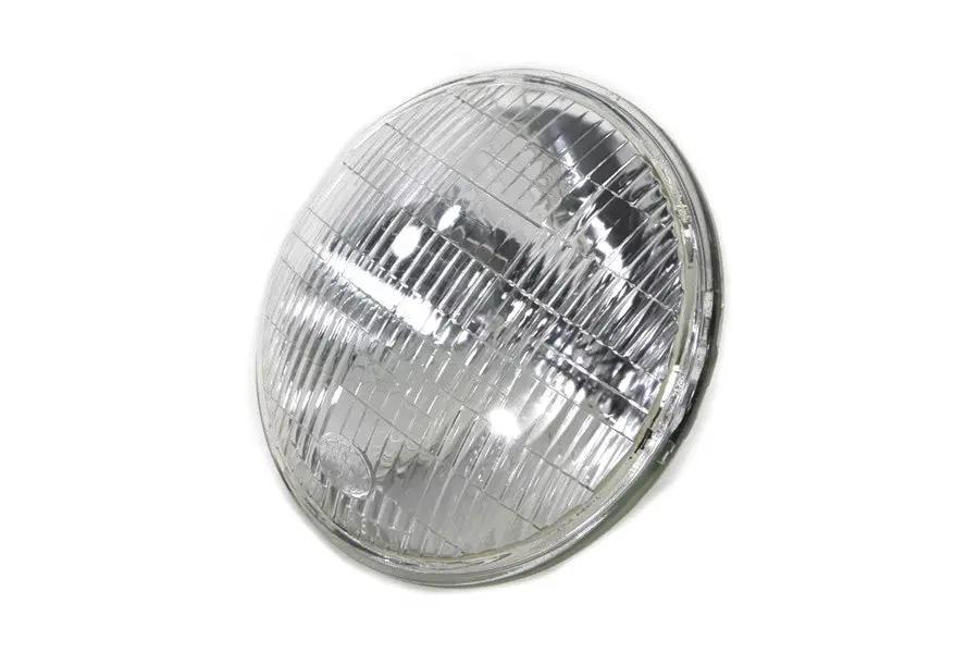 Wyatt Gatling 7 Inch Round 6 Volt Headlamp Sealed Beam Bulb Part 77147 for Harley Davidson FL (1949-1958) by Wyatt Gatling