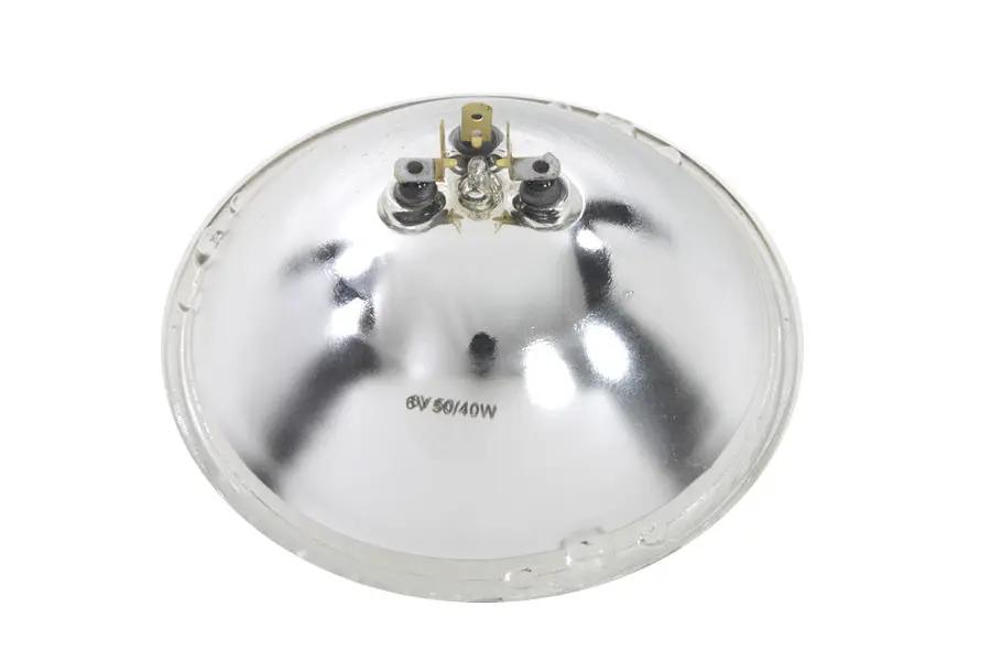 Wyatt Gatling 7 Inch Round 6 Volt Headlamp Sealed Beam Bulb Part 77147 for Harley Davidson FL (1949-1958) by Wyatt Gatling