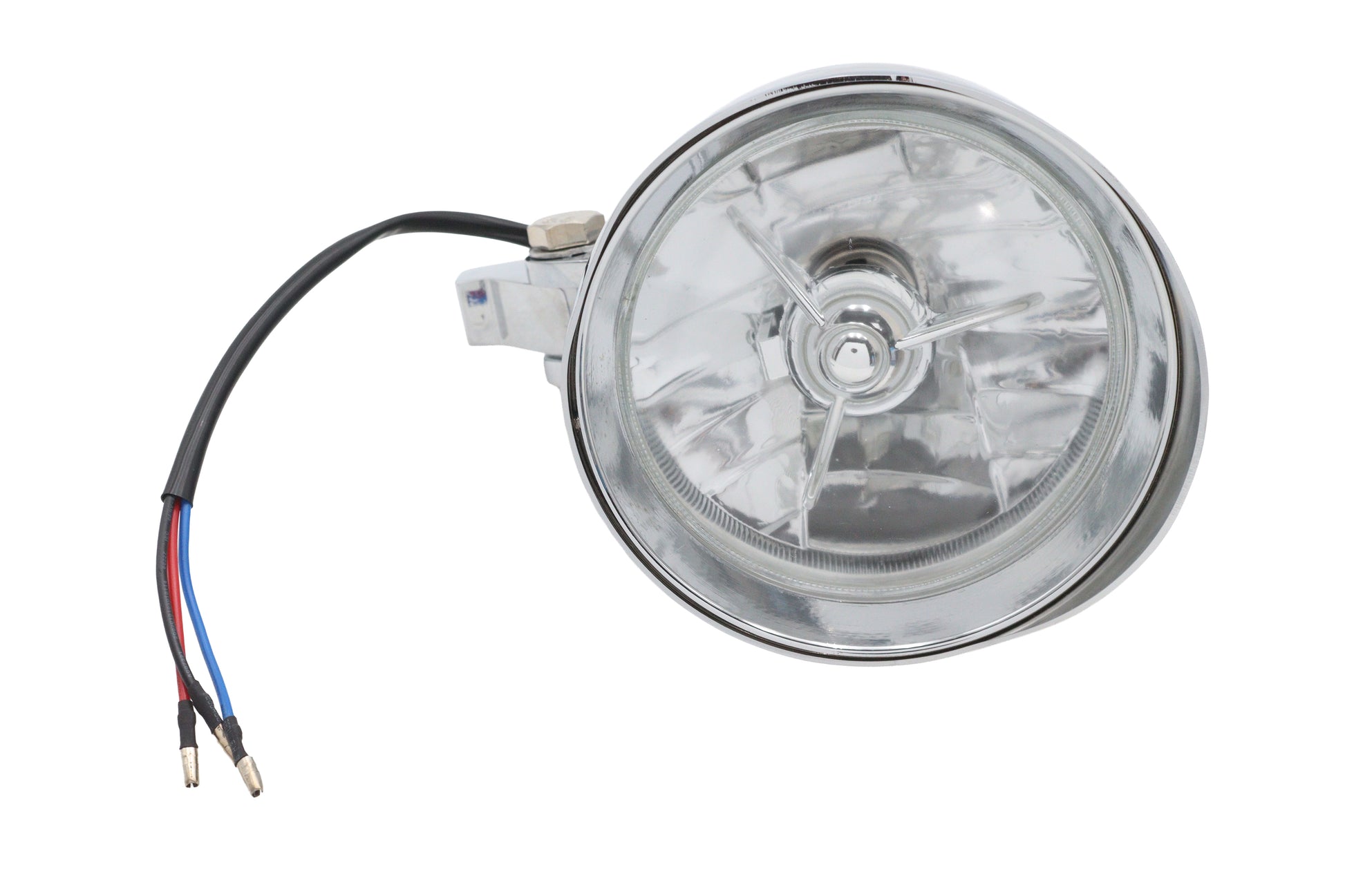 Ultima 4-1/2 Inch Bullet Headlamp Chrome with H4 Tri-Bar Bulb - Model 8-20