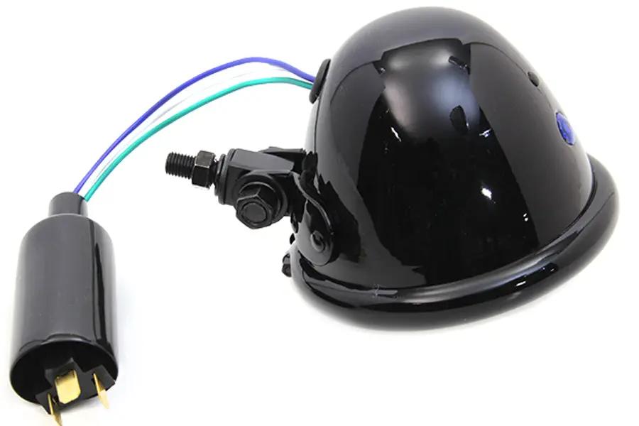 Wyatt Gatling 4-1/2 Inch Round Headlamp Black - Decorative Show-Use Only, Not D.O.T. Approved by Wyatt Gatling