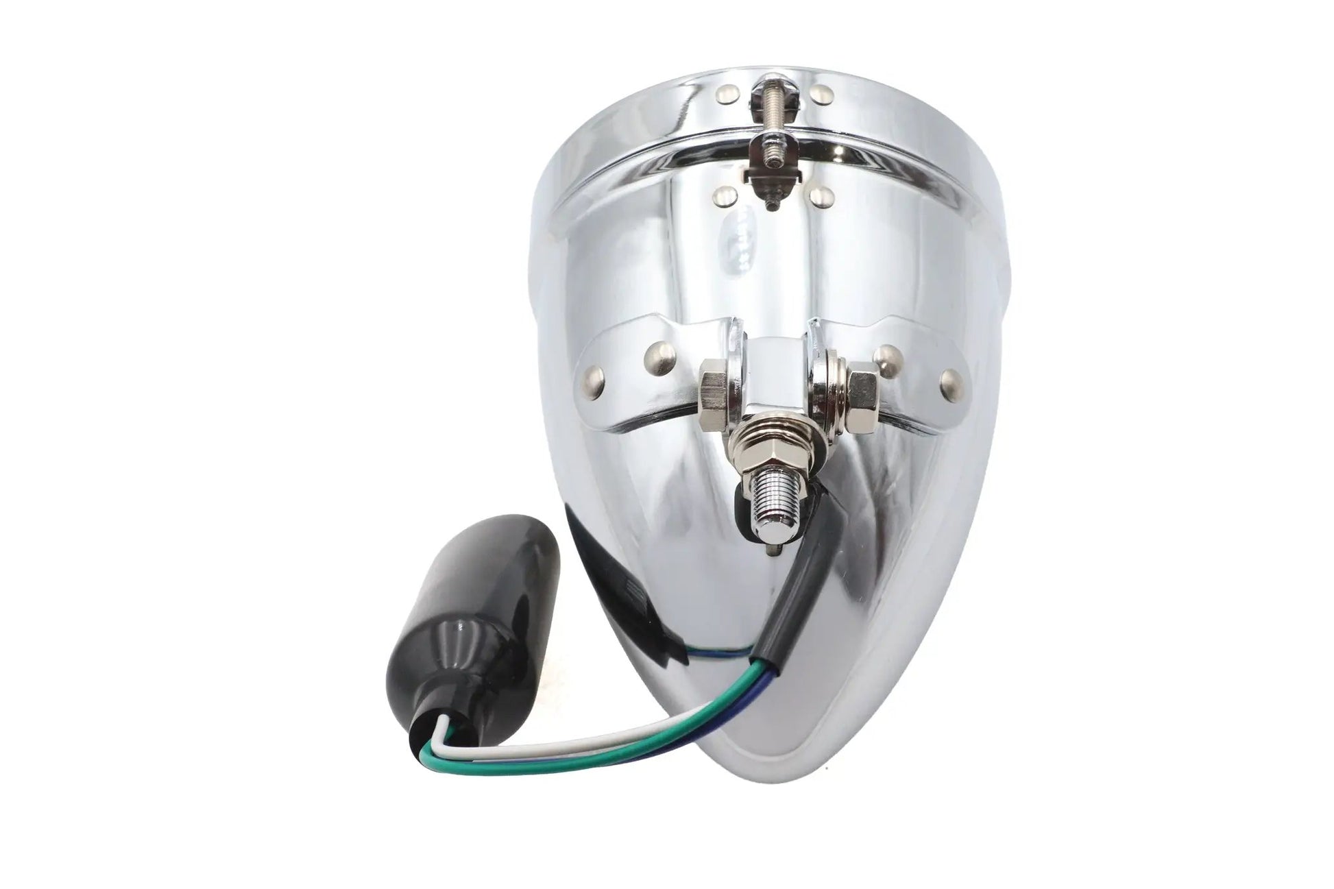 Wyatt Gatling 4-1/2 Inch Bullet Headlamp Chrome - 35/35 Watt H3 Bulb Included by Wyatt Gatling