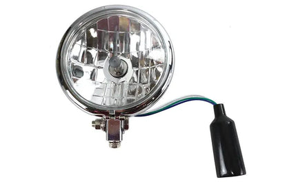 Wyatt Gatling 5-3/4 Inch Round Headlamp Chrome (Part #83075) by Wyatt Gatling