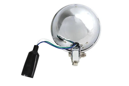 Wyatt Gatling 5-3/4 Inch Round Headlamp Chrome (Part #83075) by Wyatt Gatling