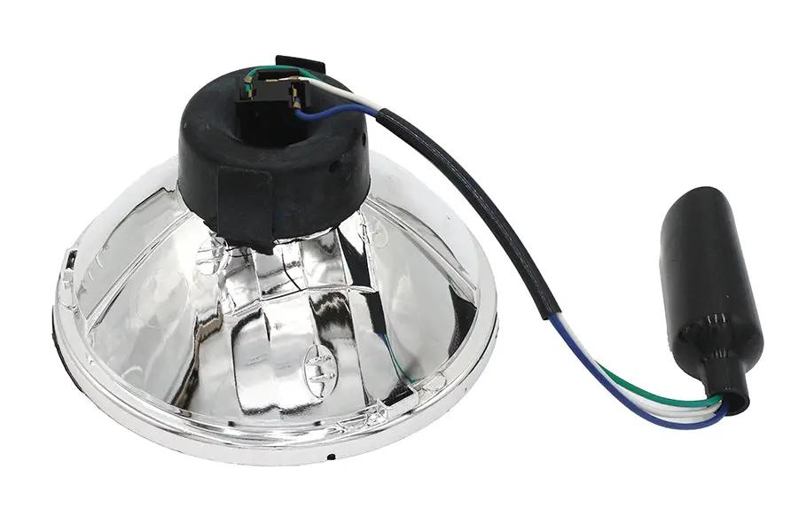 Wyatt Gatling 7 Inch Round Headlamp Sealed Beam for Harley Davidson FXST (1984-1993) by Wyatt Gatling