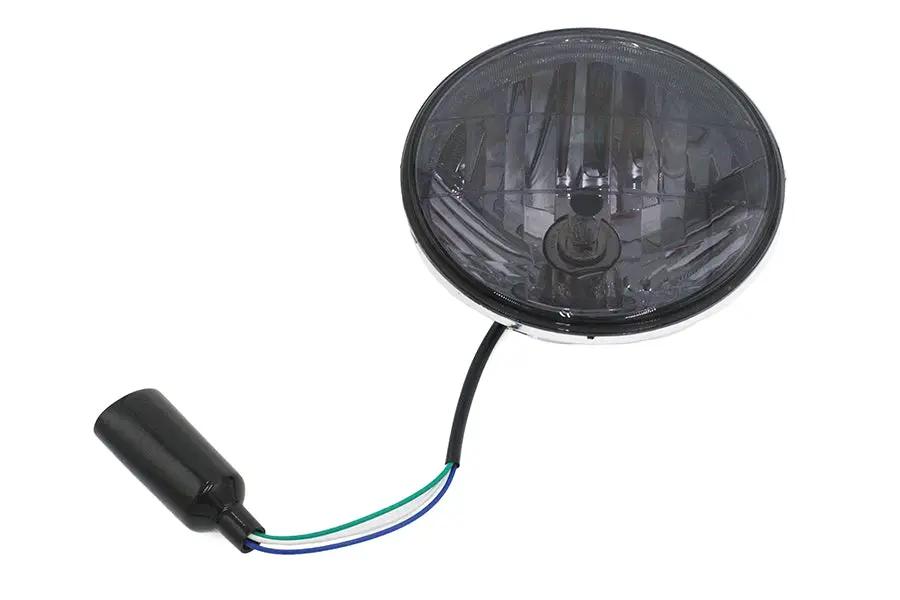 Wyatt Gatling 7 Inch Round Headlamp Sealed Beam for Harley Davidson FXST (1984-1993) by Wyatt Gatling