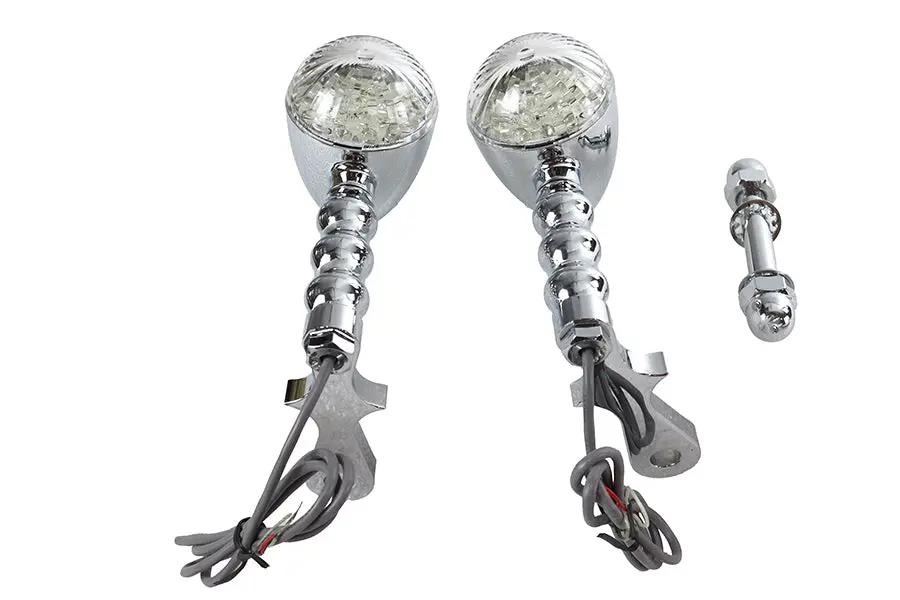 Wyatt Gatling LED Bullet Turn Signal Set with Headlamp Mount (Part #76649) by Wyatt Gatling