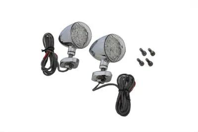 Wyatt Gatling LED Bullet Turn Signal Set with Bracket Mount - Part 76651 by Wyatt Gatling