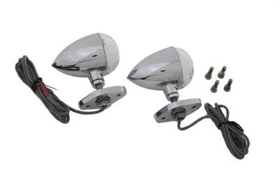 Wyatt Gatling LED Bullet Turn Signal Set with Bracket Mount - Part 76651 by Wyatt Gatling