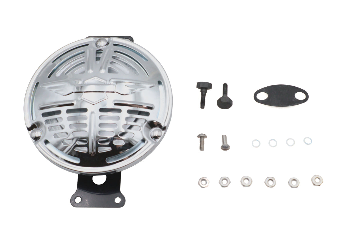 V-Twin Delco Remy 6 Volt Chrome Horn Kit – Part 33-4245