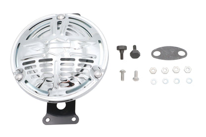 V-Twin Delco Remy 6 Volt Horn Kit with Chrome Horn and Mounting Hardware
