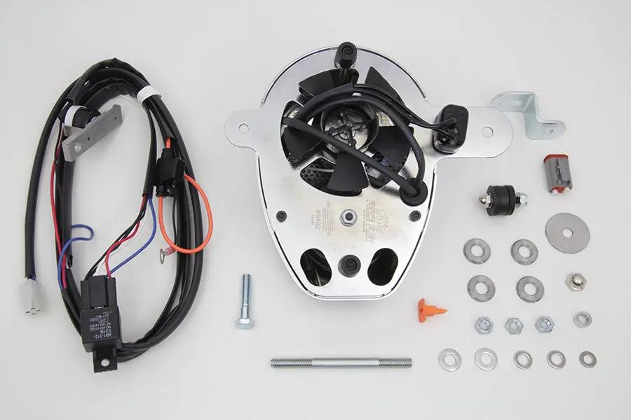 Jims Forceflow Cylinder Head Cooler Kit Chrome for Harley Davidson FLST 1999-2008 by Jims