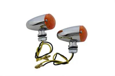 Wyatt Gatling Mini Marker Lamp Set Cateye Style Amber Lens - Show or Decorative Use Only by Wyatt Gatling