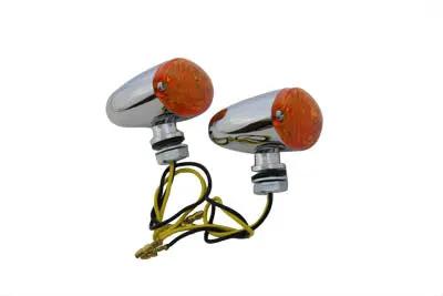Wyatt Gatling Mini Marker Lamp Set Cateye Style Amber Lens - Show or Decorative Use Only by Wyatt Gatling