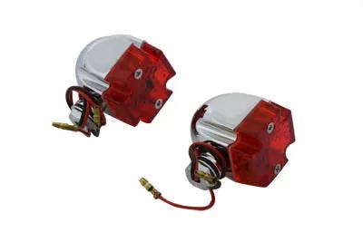 Wyatt Gatling Mini Marker Lamp Set Maltese Style Red Lens by Wyatt Gatling