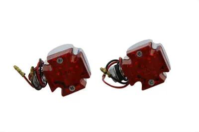 Wyatt Gatling Mini Marker Lamp Set Maltese Style Red Lens by Wyatt Gatling