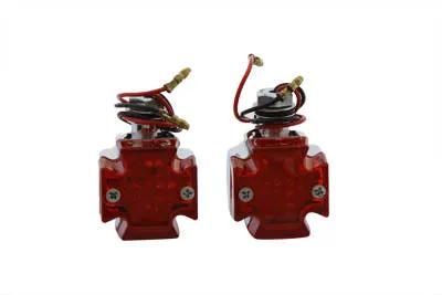 Wyatt Gatling Mini Marker Lamp Set Maltese Style Red Lens by Wyatt Gatling