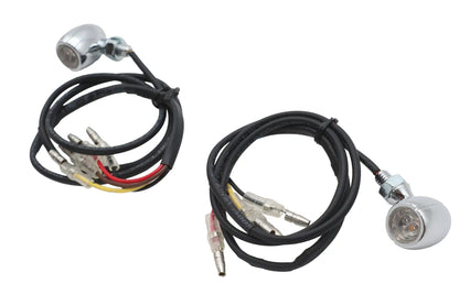 V-Twin 3 in 1 Mini LED Tail Lamp and Turn Signal Assembly with Chrome Finish – Part 79053 by V-Twin