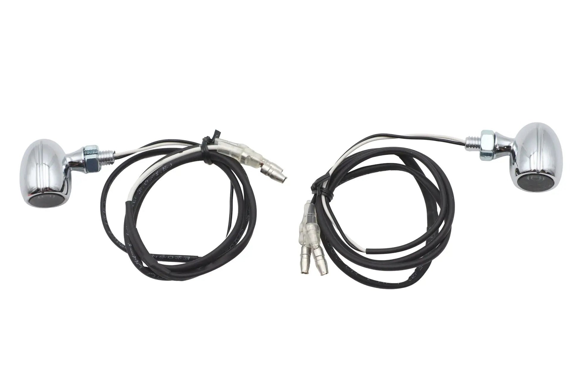 V-Twin Mini LED Turn Signal Assembly Chrome - Pair, Part #79054 by V-Twin