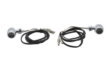 V-Twin Mini LED Turn Signal Assembly Chrome - Pair, Part #79054 by V-Twin