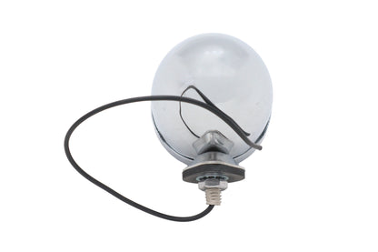 Ultima Chrome Bullet Marker Lamp with Blue Lens and 12V Clear Bulbs — Part #8-103