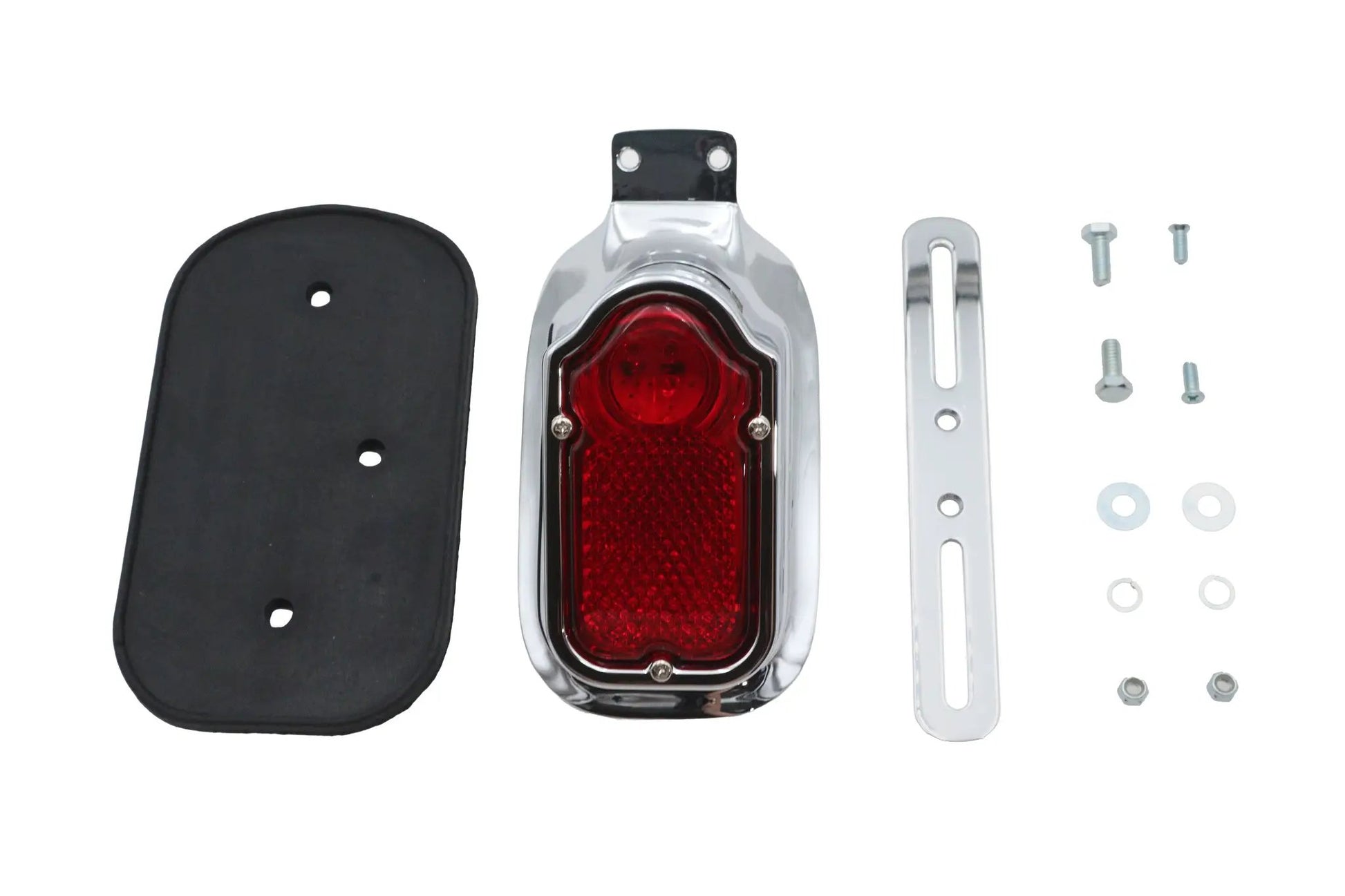 Ultima Chrome Tombstone Style Tail Lamp with LED - Part #8-191 by Ultima