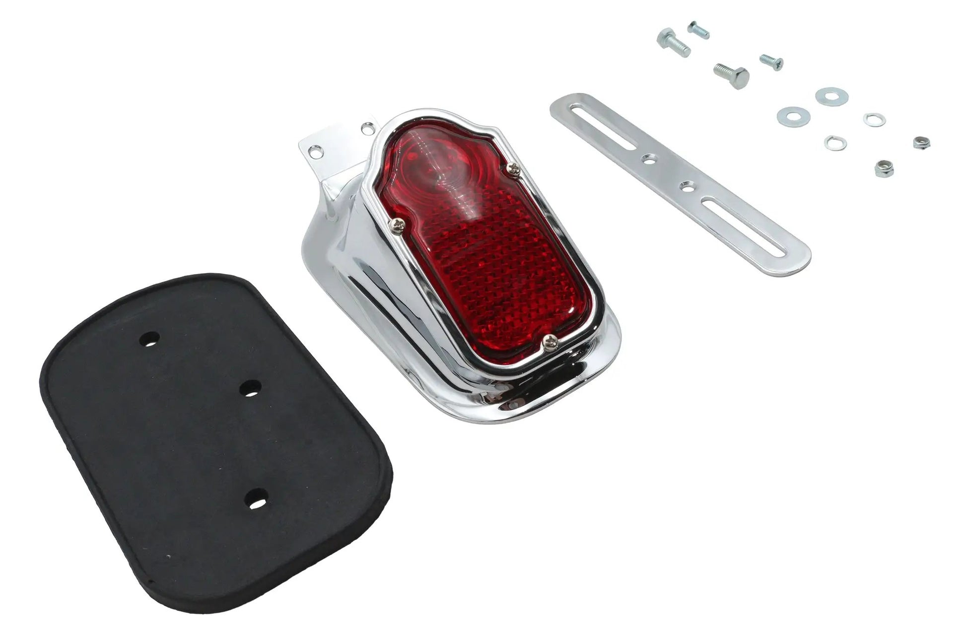 Ultima Chrome Tombstone Style Tail Lamp with LED - Part #8-191 by Ultima