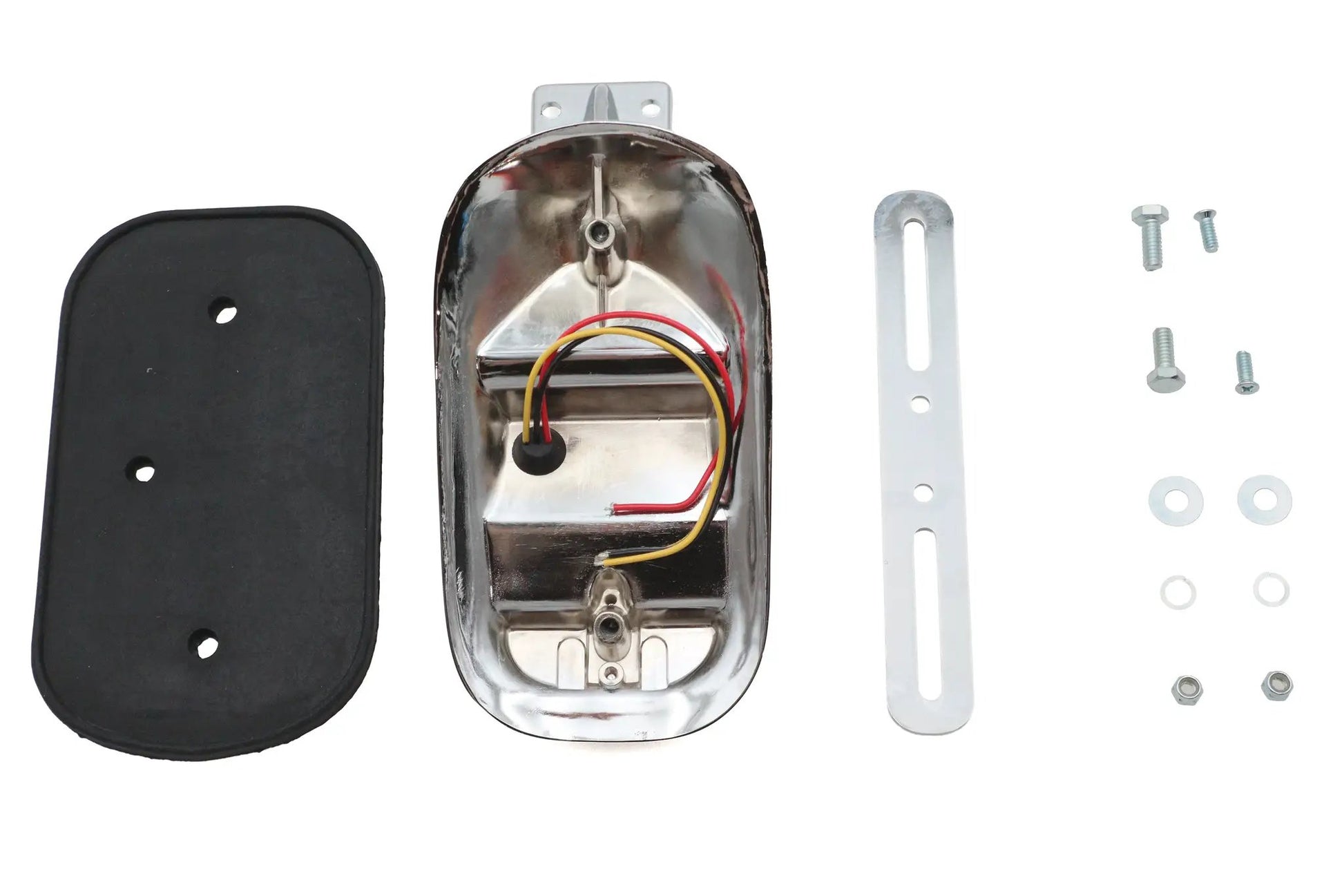 Ultima Chrome Tombstone Style Tail Lamp with LED - Part #8-191 by Ultima