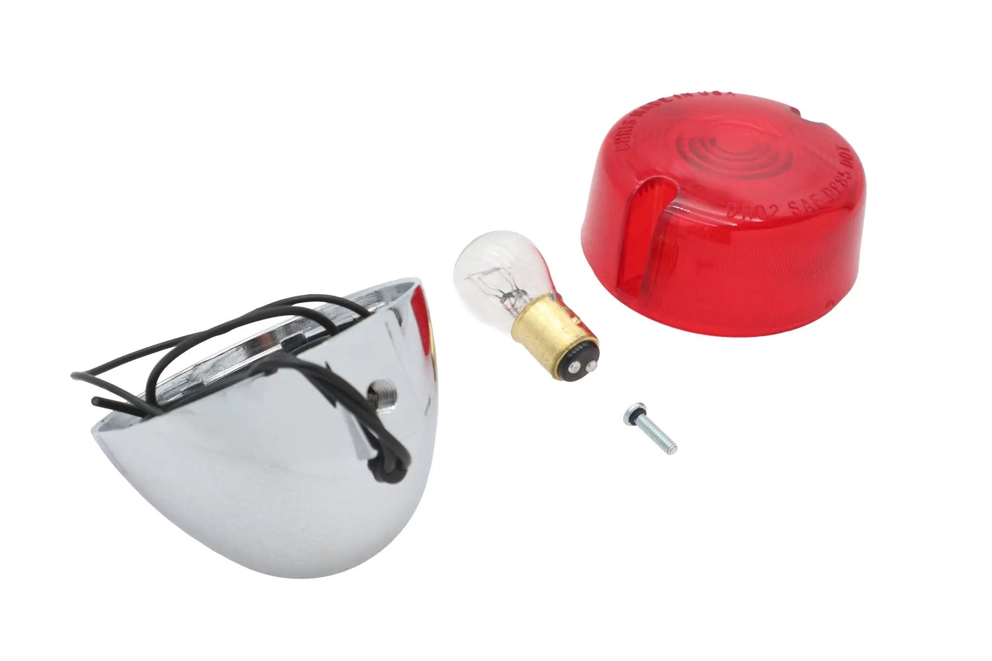 Ultima Chrome Dual Filament Turn Signal Assembly for Harley Davidson - Part 8-200 by Ultima