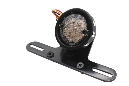 Ultima 8-232 Drilled Black Bezel Tail Lamp with Bright Red LEDs and License Plate Illumination by Ultima
