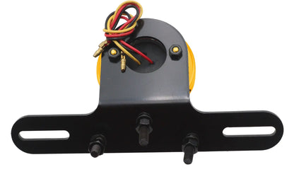 Ultima 8-234 Drilled Gold Bezel Tail Lamp with Bright Red LED and License Plate Illumination by Ultima