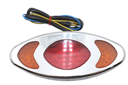 Ultima Chrome Cateye LED Tail Lamp Assembly (Part No. 8-341) by Ultima