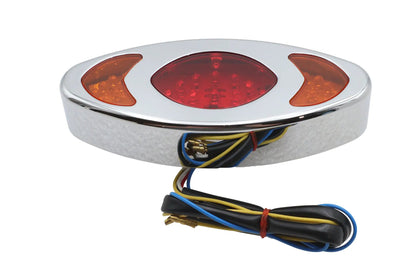 Ultima Chrome Cateye LED Tail Lamp Assembly (Part No. 8-341) by Ultima