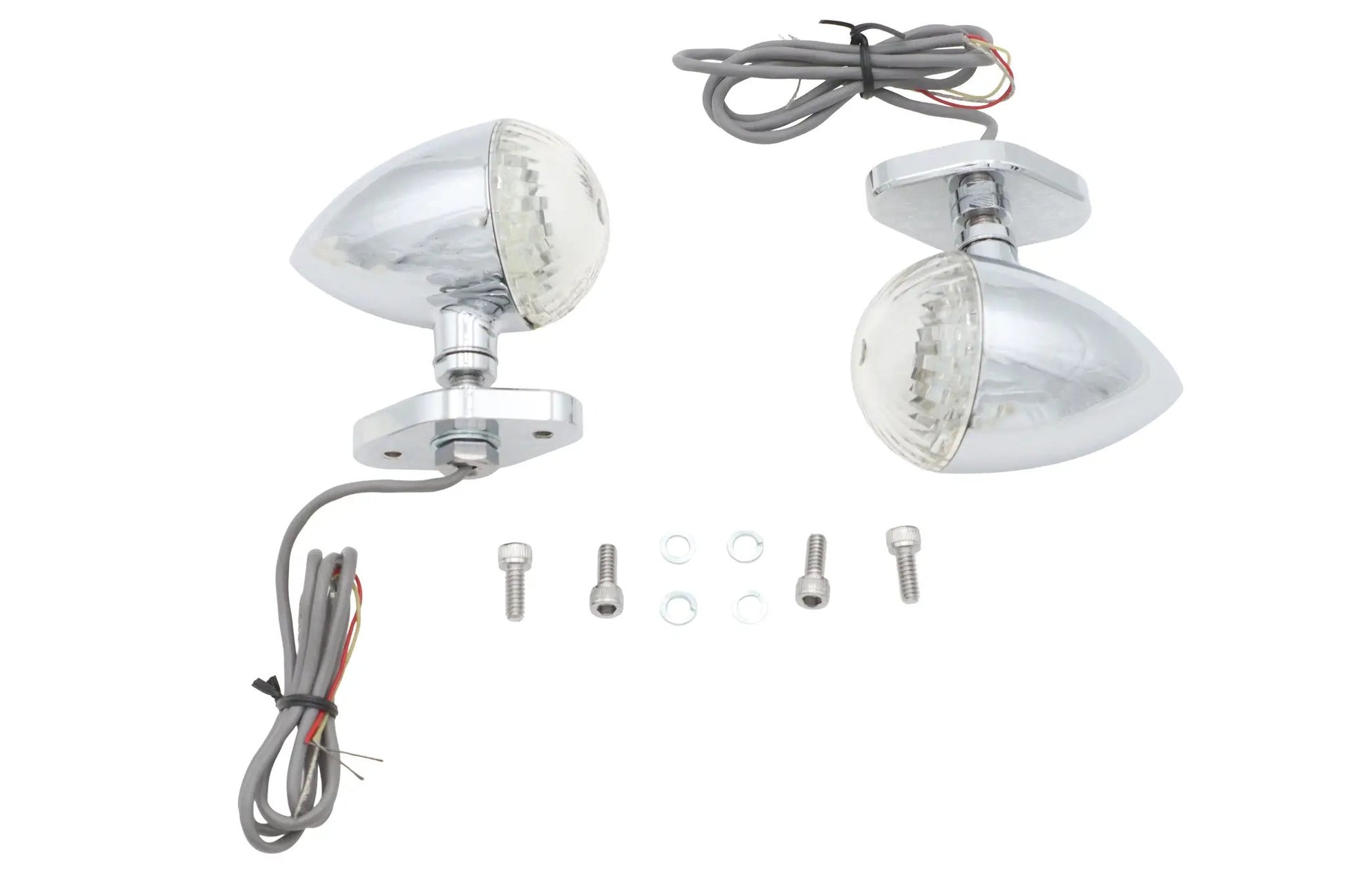 Ultima LED Bullet Turn Signal Set with Bracket Mount for Harley Davidson FLH by Ultima