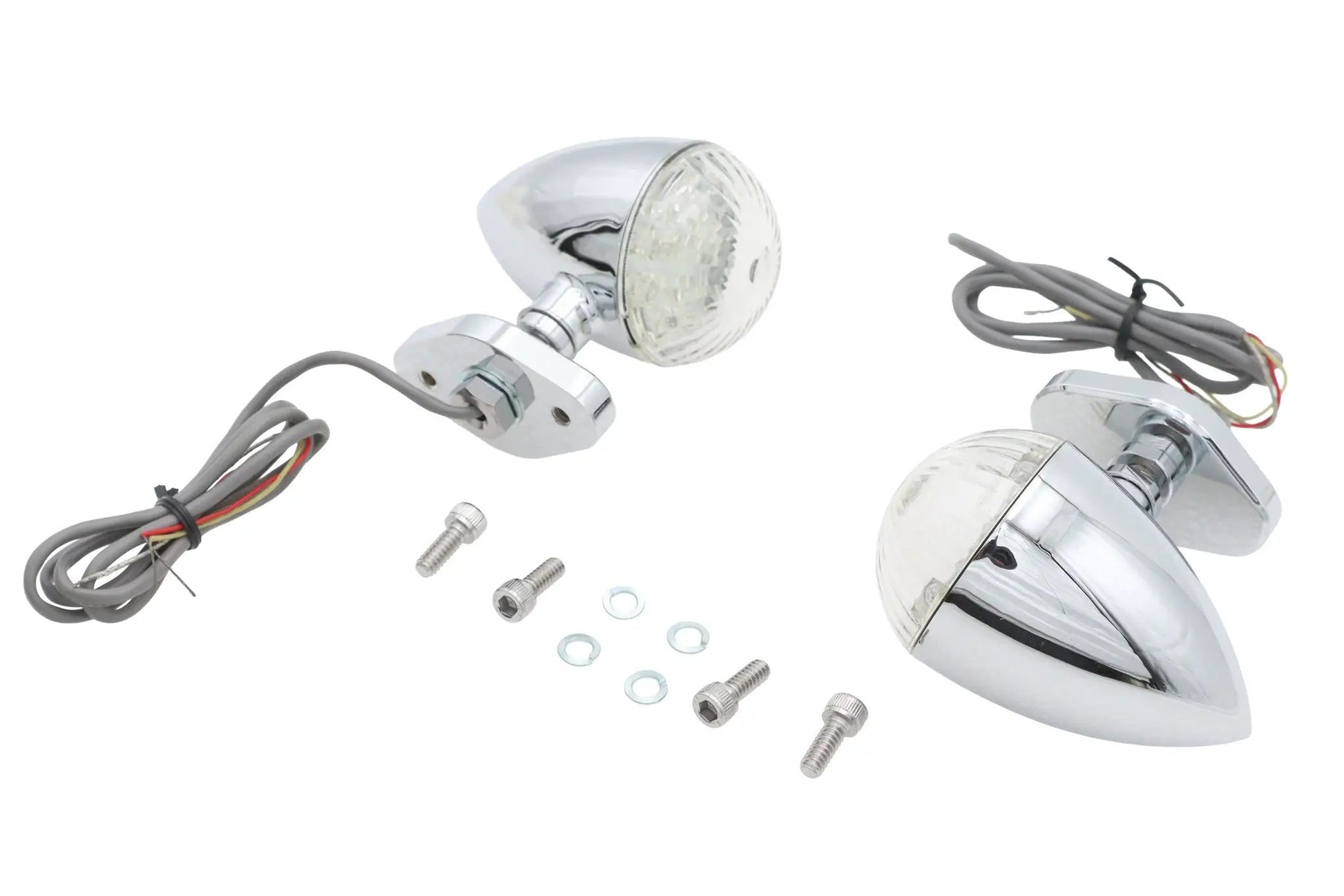 Ultima LED Bullet Turn Signal Set with Bracket Mount for Harley Davidson FLH by Ultima