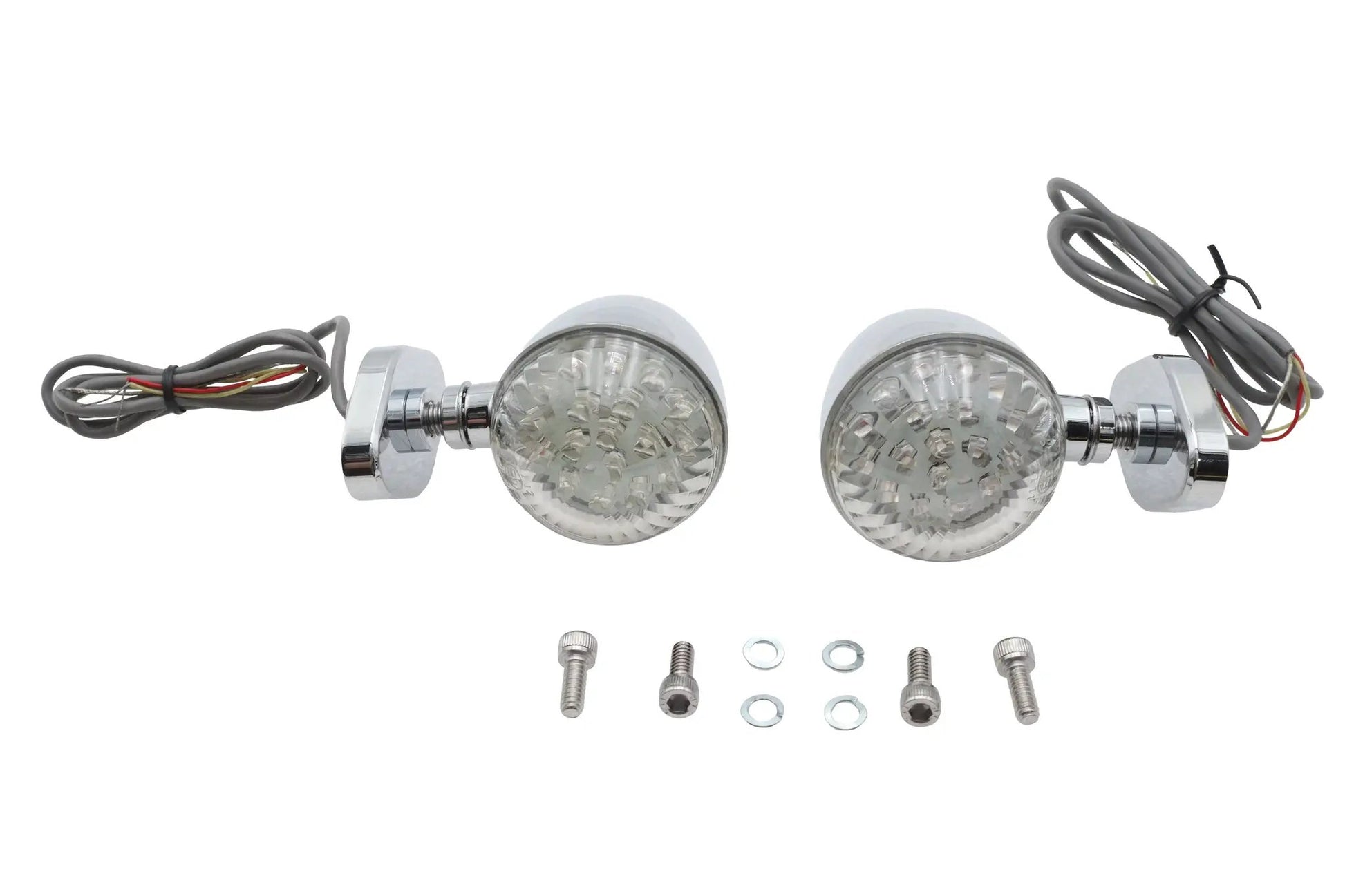 Ultima LED Bullet Turn Signal Set with Bracket Mount for Harley Davidson FLH by Ultima