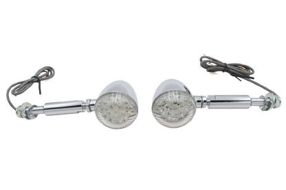 Ultima 8-360 Chrome LED Bullet Turn Signal Set with Short Stud