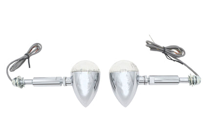 Ultima 8-360 Chrome LED Bullet Turn Signal Set with Short Stud