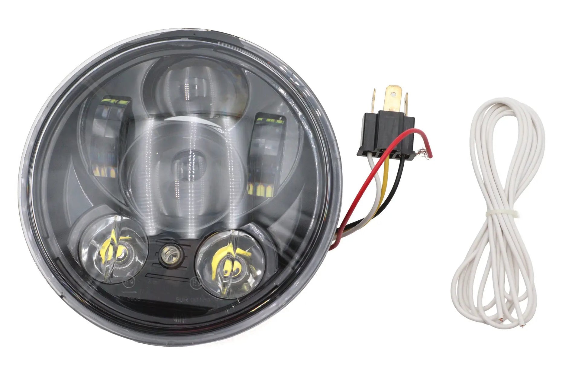 Ultima 8-484 5-3/4 Inch Daylight Projector LED Headlamp in Black for Harley Davidson by Ultima