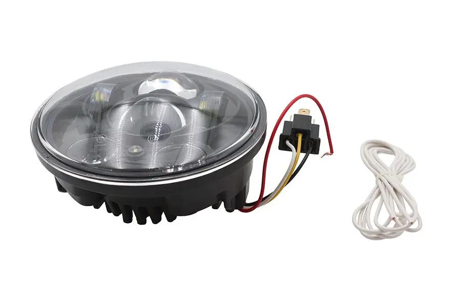 Ultima 8-484 5-3/4 Inch Daylight Projector LED Headlamp in Black for Harley Davidson by Ultima