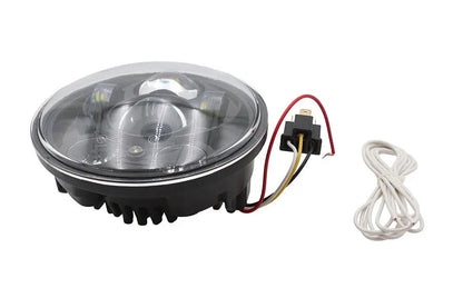 Ultima 8-484 5-3/4 Inch Daylight Projector LED Headlamp in Black for Harley Davidson by Ultima