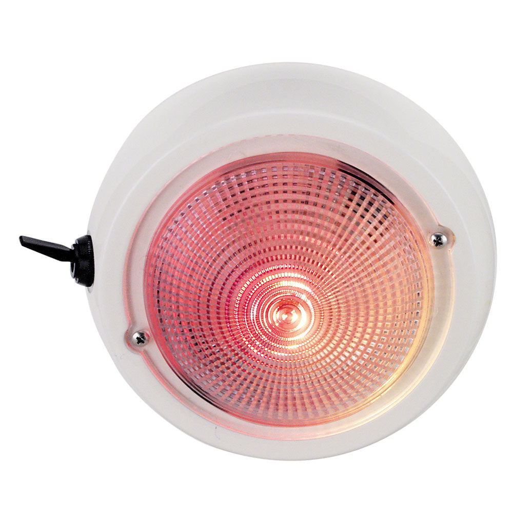 Perko Dome Light with Red & White Bulbs - Part Number 1263DP1WHT