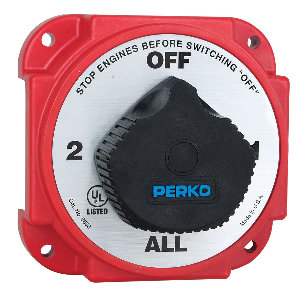 Perko Heavy Duty Battery Selector Switch with Alternator Field Disconnect - Part 8603DP