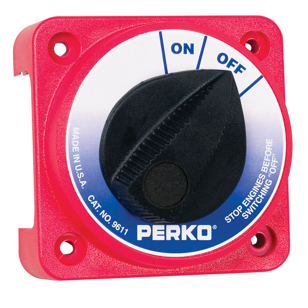 Perko 9611DP Compact Medium Duty Main Battery Disconnect Switch for Marine and Automotive Use