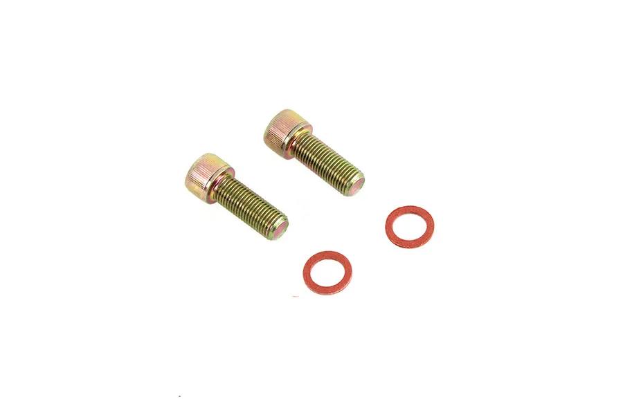 Colony Damper Fork Tube Screw and Washer Kit - Zinc Plated for Harley Davidson XL and FX Models by Colony