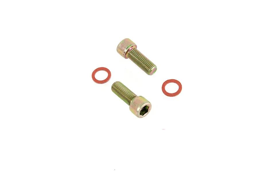 Colony Damper Fork Tube Screw and Washer Kit - Zinc Plated for Harley Davidson XL and FX Models by Colony
